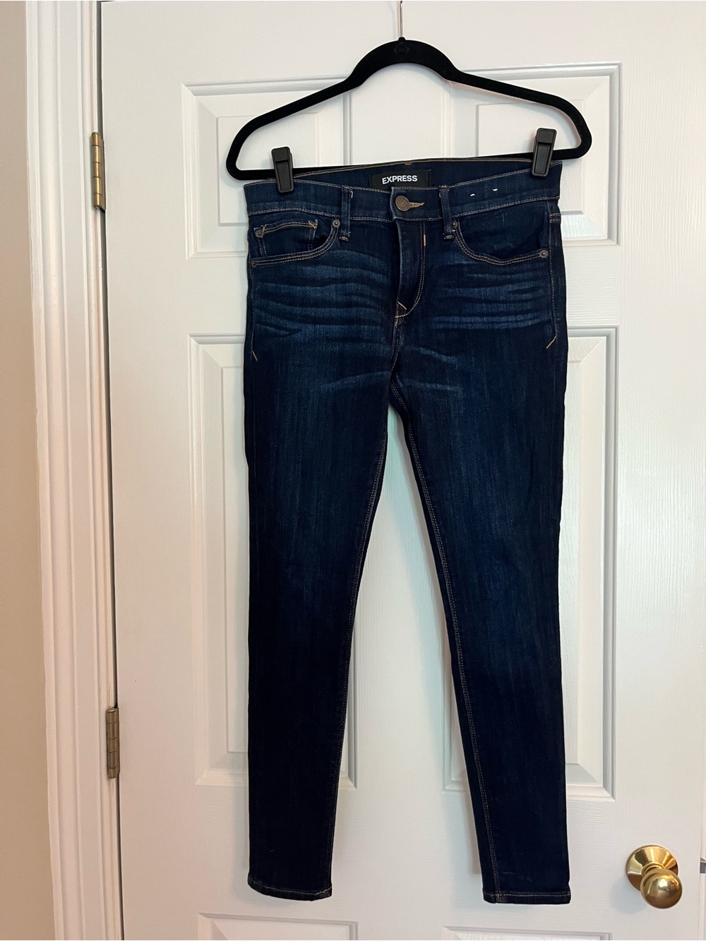 Express Women's Dark Indigo Skinny Jeans